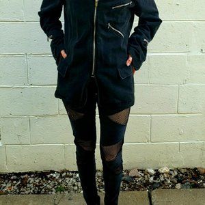 Black Zippered Tripp NYC Jacket -Emo, Alternative, Punk